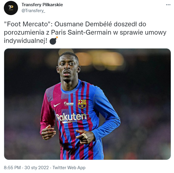 POROZUMIENIE Ousmane'a Dembele z NOWYM KLUBEM!?